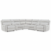 Grafton Pike 7-Piece Reclining Sectional with Storage Consoles