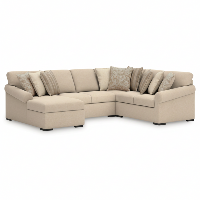 LadyMae 4-Piece Sectional with Chaise