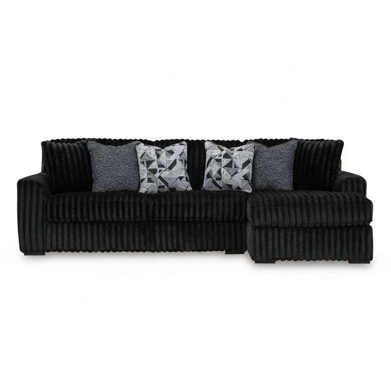 Midnight-Madness 2-Piece Sectional Sofa with Chaise