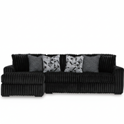 Midnight-Madness 2-Piece Sectional Sofa with Chaise