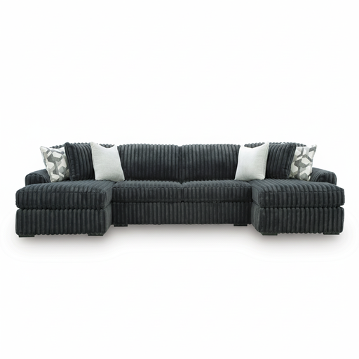 Midnight-Madness 3-Piece Double Chaise Sectional
