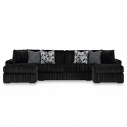Midnight-Madness 3-Piece Sectional with Chaise
