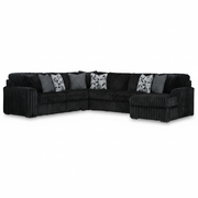 Midnight-Madness 4-Piece Sectional with Chaise