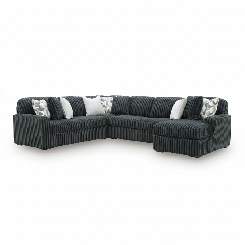 Midnight-Madness 4-Piece Sectional with Chaise