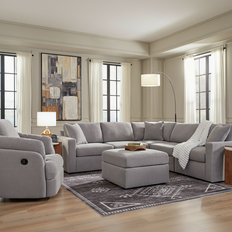 Modmax 4-Piece Sectional with Storage Chaise