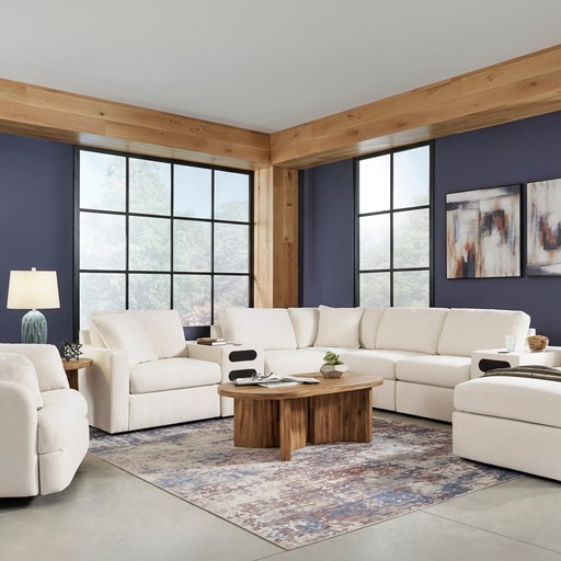 Modmax 4-Piece Sectional with Storage Chaise and Audio Console