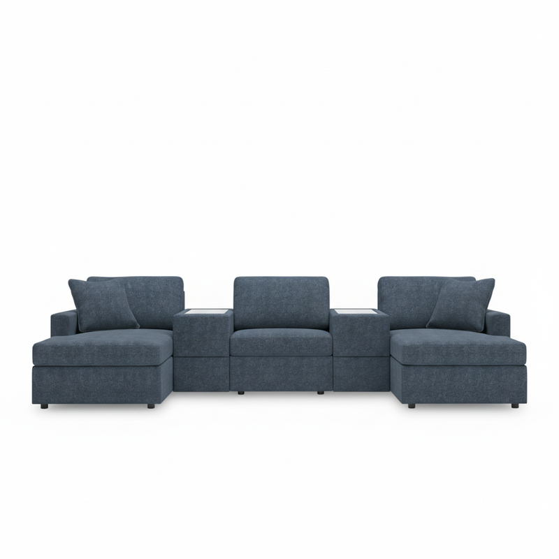 Modmax 5-Piece Pit Sectional with Storage Consoles