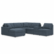 Modmax 6-Piece Sectional with Chaise and Storage Console