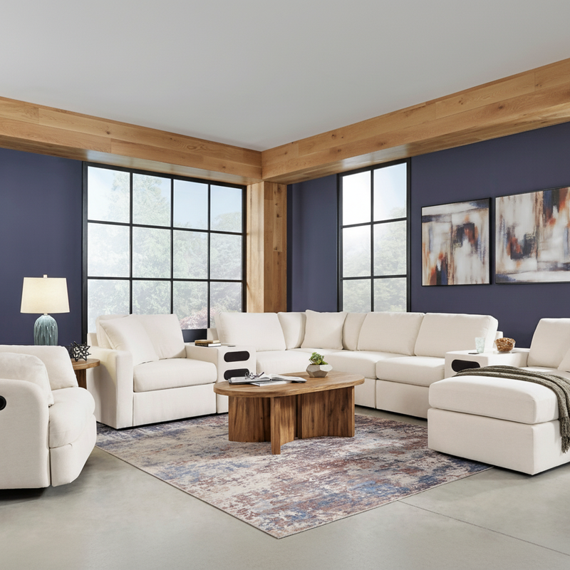 Modmax 6-Piece Sectional with Storage Chaise