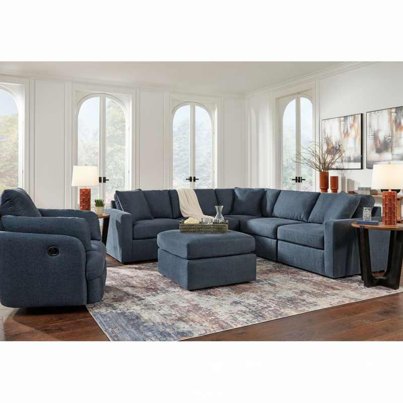 Modmax 6-Piece Sectional with Storage Chaise