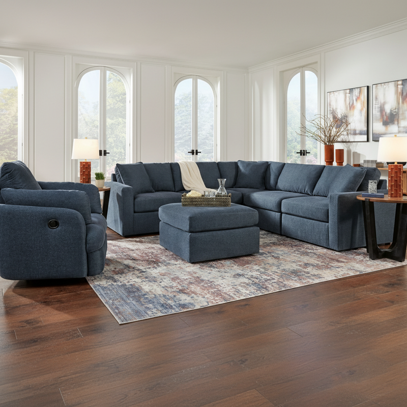Modmax 6-Piece Sectional with Storage Chaise