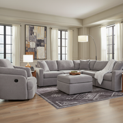 Modmax 6-Piece Sectional with Storage Chaise and Audio Console