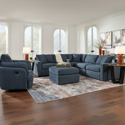 Modmax 6-Piece Sectional with Storage Chaise and Audio Console