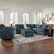 Modmax 6-Piece Sectional with Storage Chaise and Audio Console