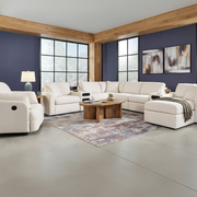 Modmax 6-Piece Sectional with Storage Chaise and Storage Console