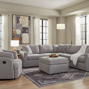 Modmax 6-Piece Sectional with Storage Chaise and Storage Console