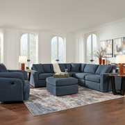 Modmax 6-Piece Sectional with Storage Chaise and Storage Console