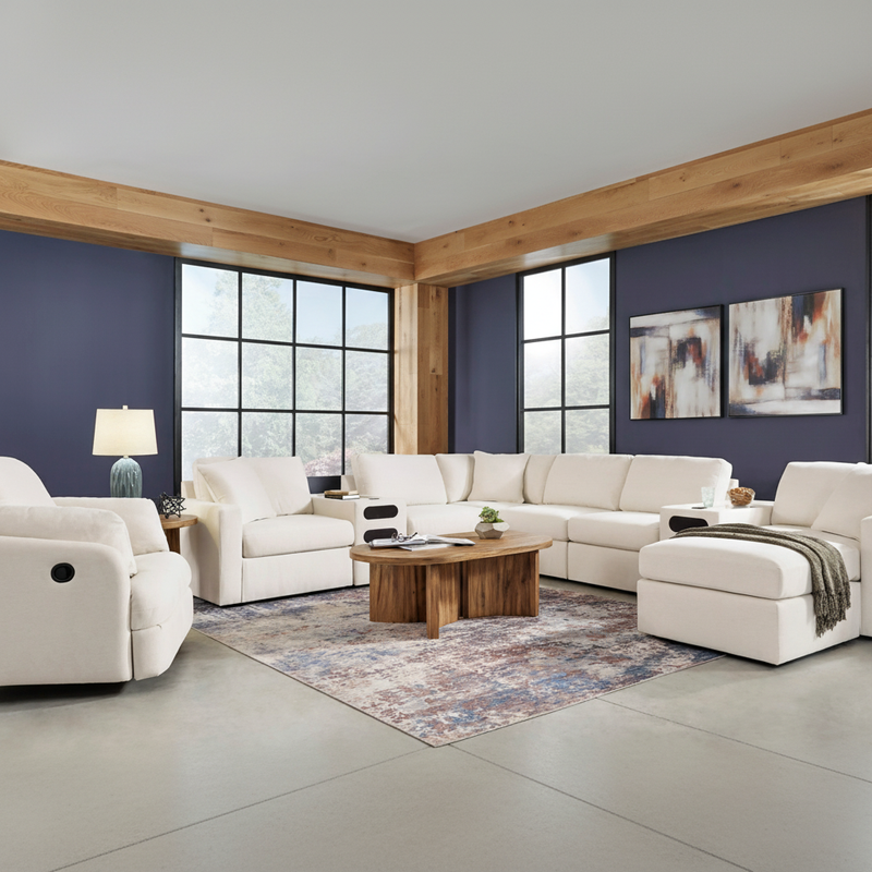 Modmax 8-Piece Sectional with Storage Chaise and Storage Consoles