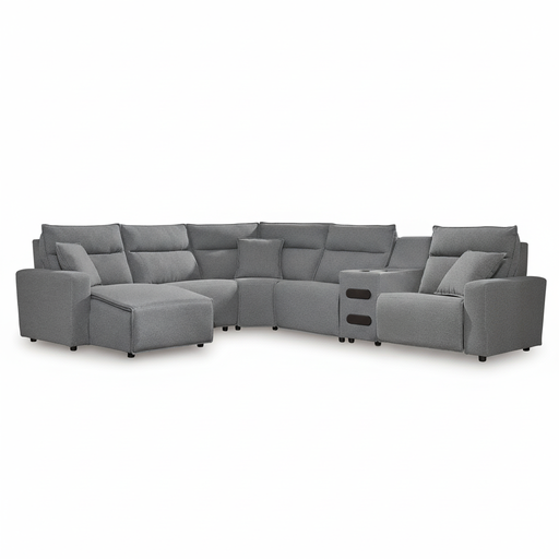 Modmax II 6-Piece Reclining Sectional with Chaise and Audio Console