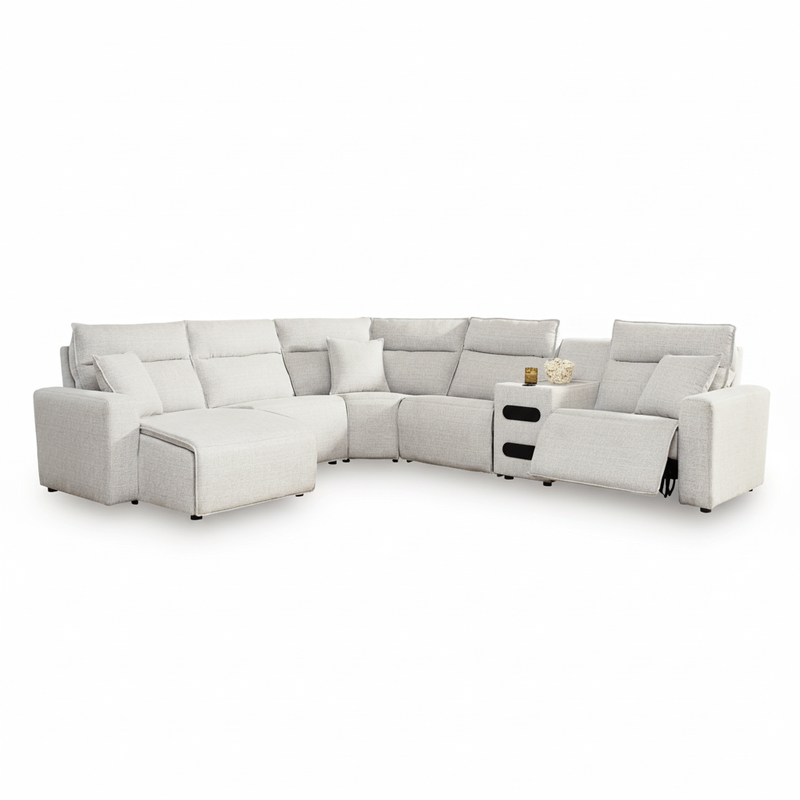 Modmax II 6-Piece Reclining Sectional with Chaise and Audio Console