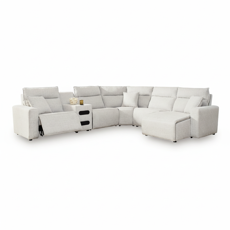 Modmax II 6-Piece Reclining Sectional with Chaise and Audio Console