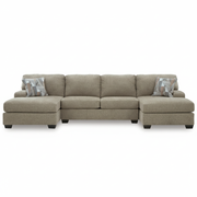 Newellen 3-Piece Sleeper Sectional with Double Chaise