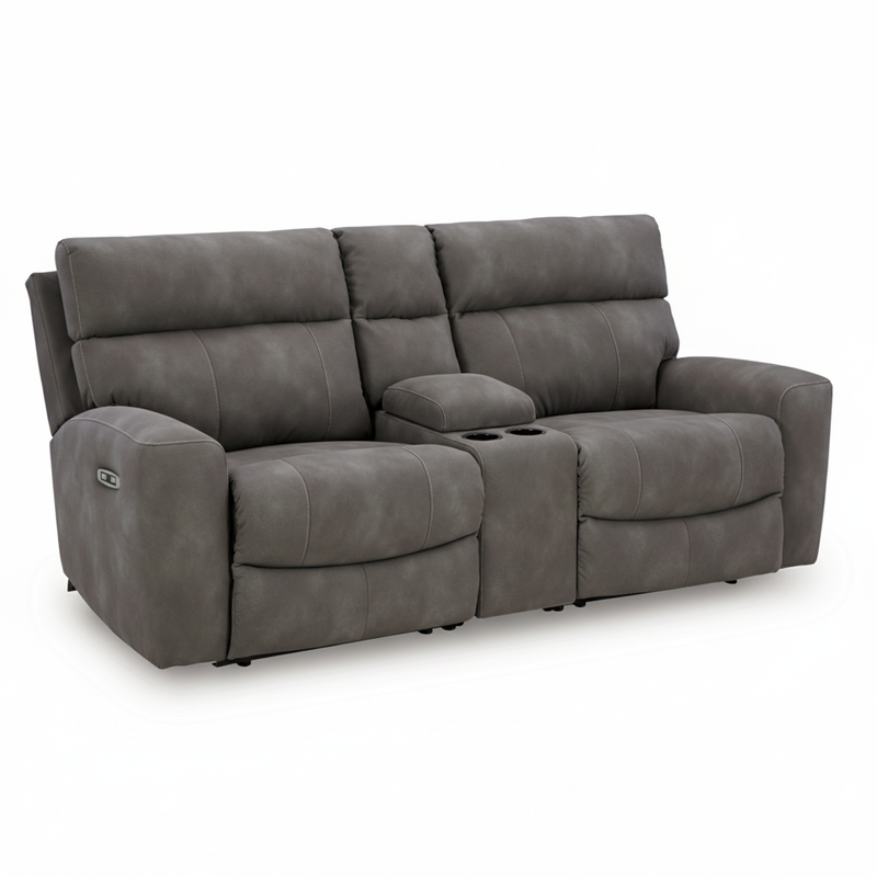Next-Gen Durapella 3-Piece Power Reclining Sectional Loveseat with Console