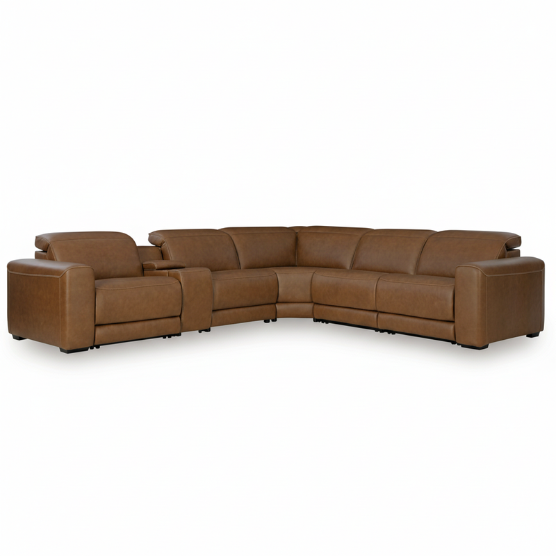 Rally-Up 6-Piece Power Reclining Sectional with Console