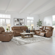 Silverbrooke 4-Piece Reclining Sectional with Chaise and Storage Console