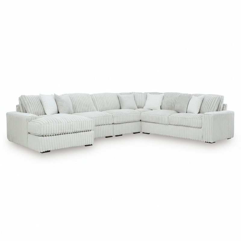 Stupendous 5-Piece Sectional with Chaise