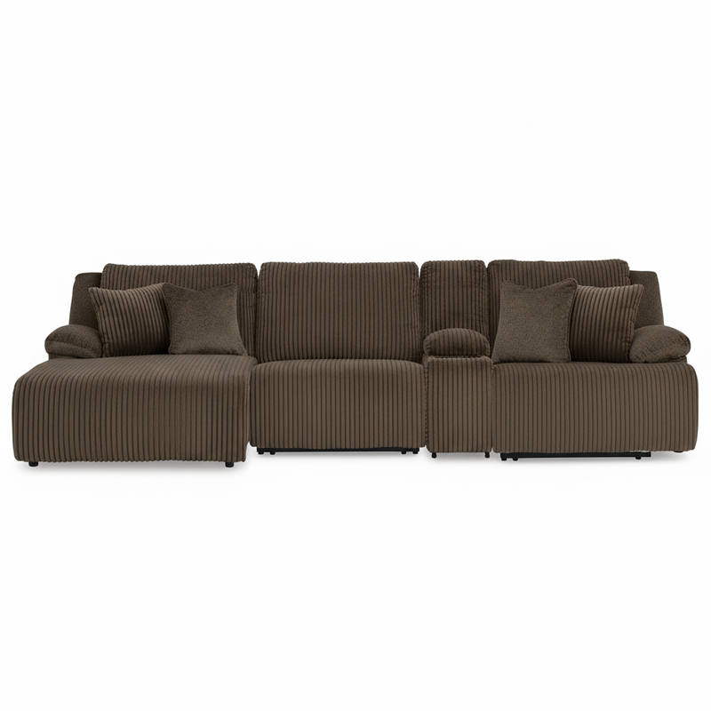 Top Tier 4-Piece Reclining Sectional with Chaise