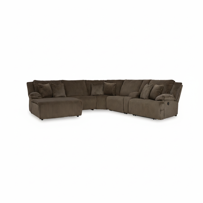 Top Tier 6-Piece Reclining Sectional with Chaise